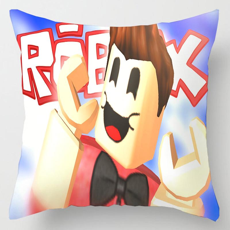 Game Roblox Cushion Pillow Hugging Pillow Case Roblox Anime Game Character Cartoon Printing Waist Pillow Cover Birthday Gifts