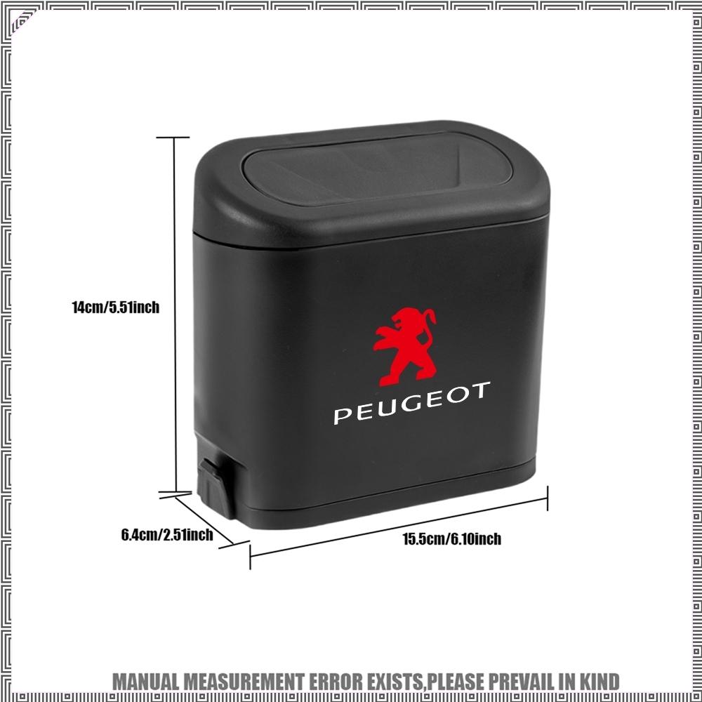 1pc With Lid Mini Car Trash Can Garbage Bin For Peugeot 206 307 308 3008 207 208 407 508 2008 5008 205 Auto Hub Cap Accessories