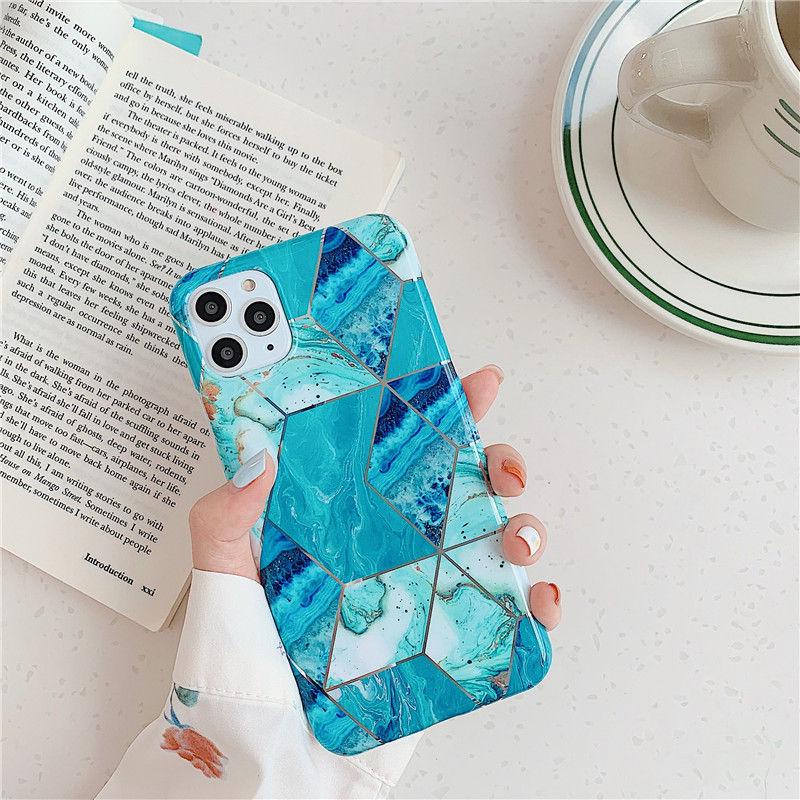 Luxury Chrome Mint Green Gold Personalised Case for iPhone 15 14 13 12 11 Pro Max Plus Women Gift Name Case Custom Text Silicone Soft Cover