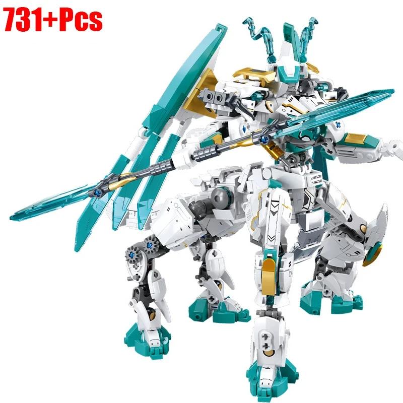 Mech Robot Model Building Blocks Toy Set Creativity Movies Action Figure Warrior DIY Assemble Bricks Toys for Children Gifts