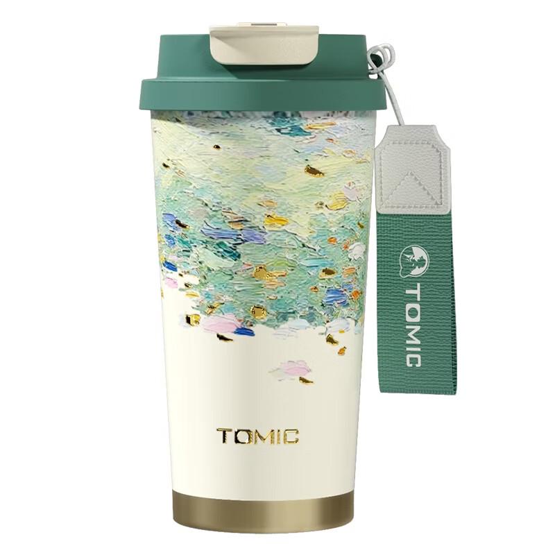 TOMIC 480ml Double Wall Stainless Steel Coffee Mug
