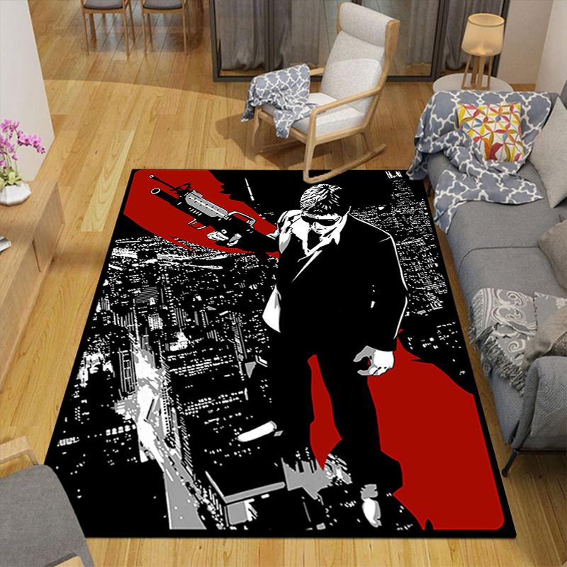 1Pc Urban Warrior Rug, Office Carpet Indoor Outdoor Doormat, Non-Slip, Comfortable, Living, Christmas Halloween, Xmas Gift L1354
