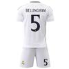 Real Madrid Bellingham Kids Football Jersey Set White