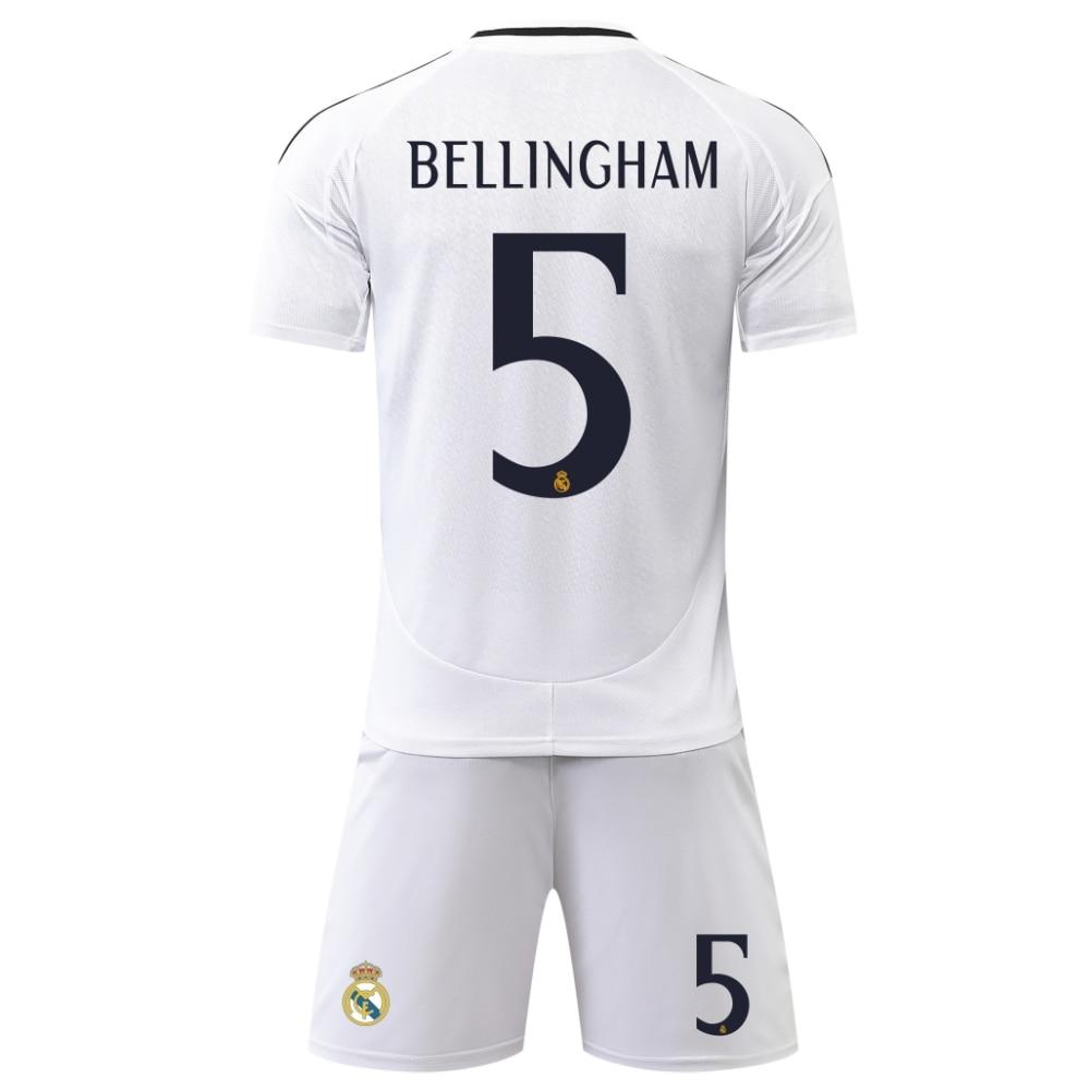 Real Madrid Bellingham Kids Football Jersey Set White