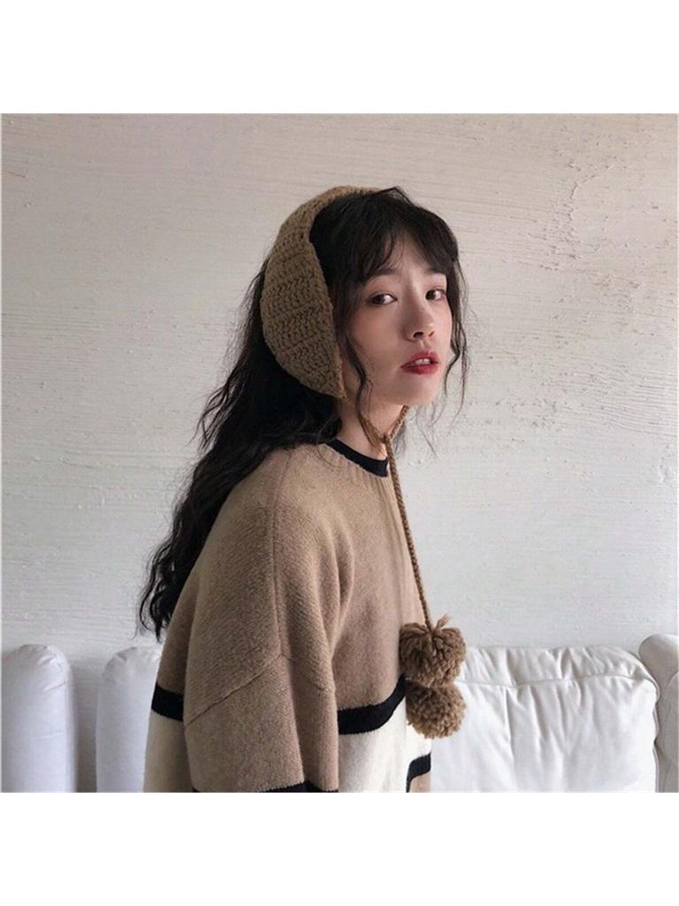 A Pair of Earmuffs to Keep Warm in Winter, Korean Style, Cute Student Kpop Style Earmuffs, Winter Ear Protection, Plush Earmuffs,