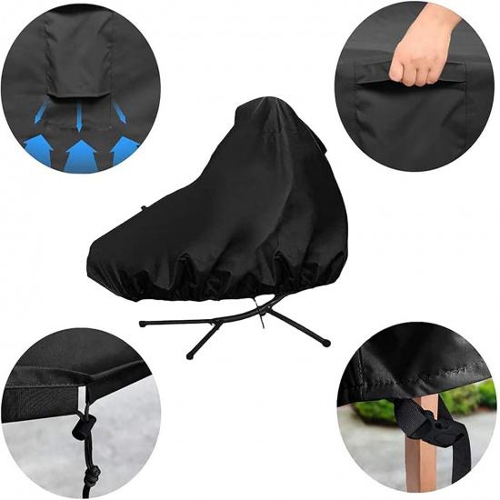 Водонепроницаемый чехол для гамака-кресла, чехол для патио, подвесного шезлонга и стойки, наружный аксессуар, чехлы для подвесного изогнутого стального шезлонга