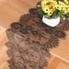 Black Lace Table Runner, 14x118 Inch Vintage Lace Table Cloth, Embroidered Boho Tables Runner for Rustic Wedding Tables Decorations, Bridal Shower,