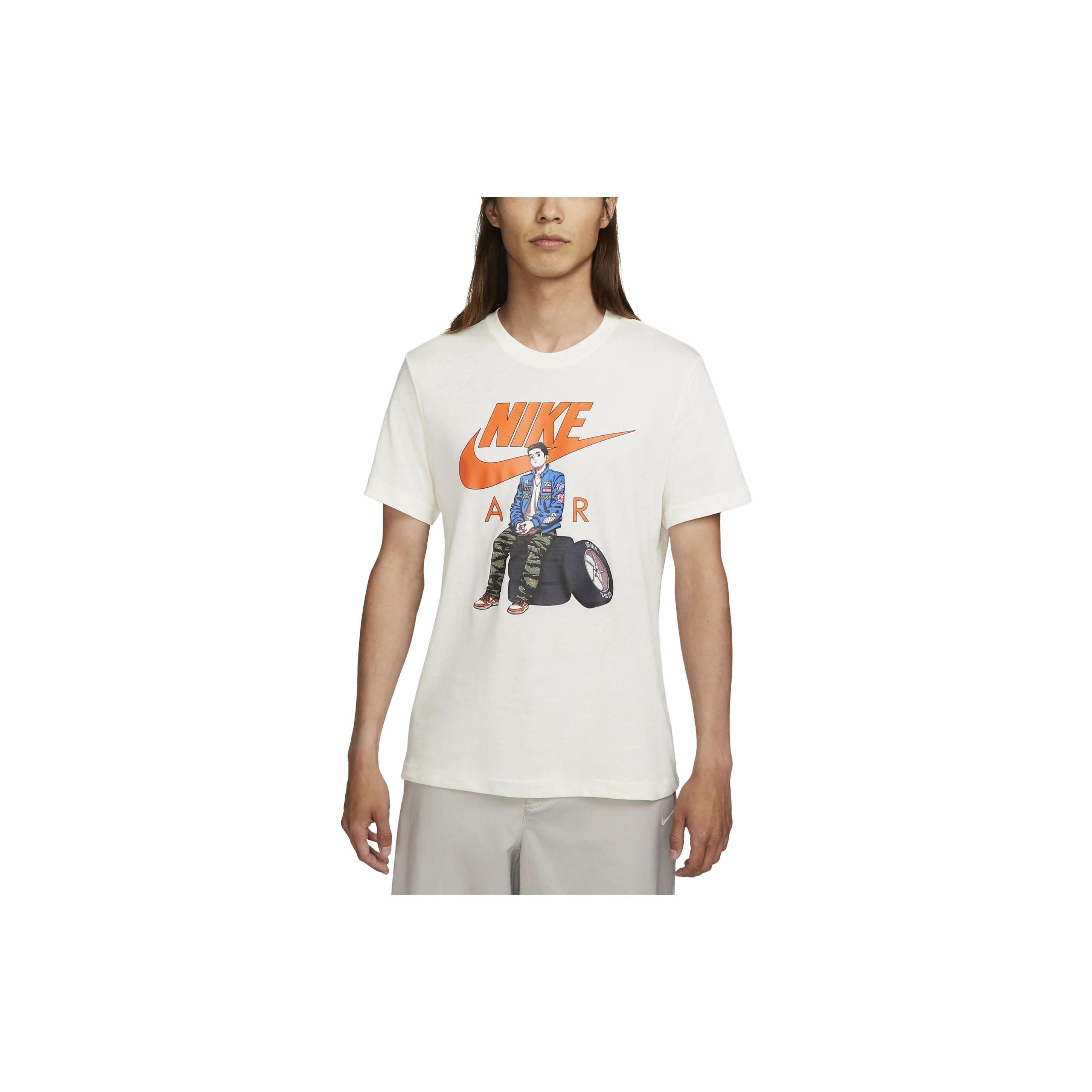 Nike Sportswear T-Shirt Pale Ivory Men s FD1333-110 M