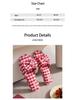 Four Seasons Plaid Bow TPR Sole Non-Slip Durable Women's Indoor Slippers