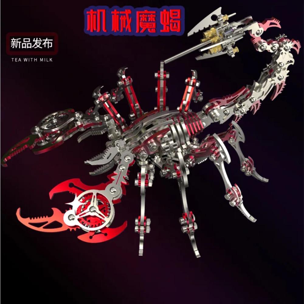 Nuevo Juguete Demonio Escorpión DIY Modelo de Montaje de Metal Rompecabezas 3D Estereoscópico Creativo Hecho a Mano Móvil Regalo de Cumpleaños Estilismo Hecho a Mano