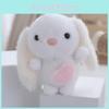 Charming Pink Plush Bunny Keychain Miniature Cuddly Doll Perfect For Children's Presents