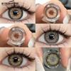 1 Pair Contact Lenses for Brown Eyes 14mm Small Size Natural Look Lenses Yearly Use Eye Contacts