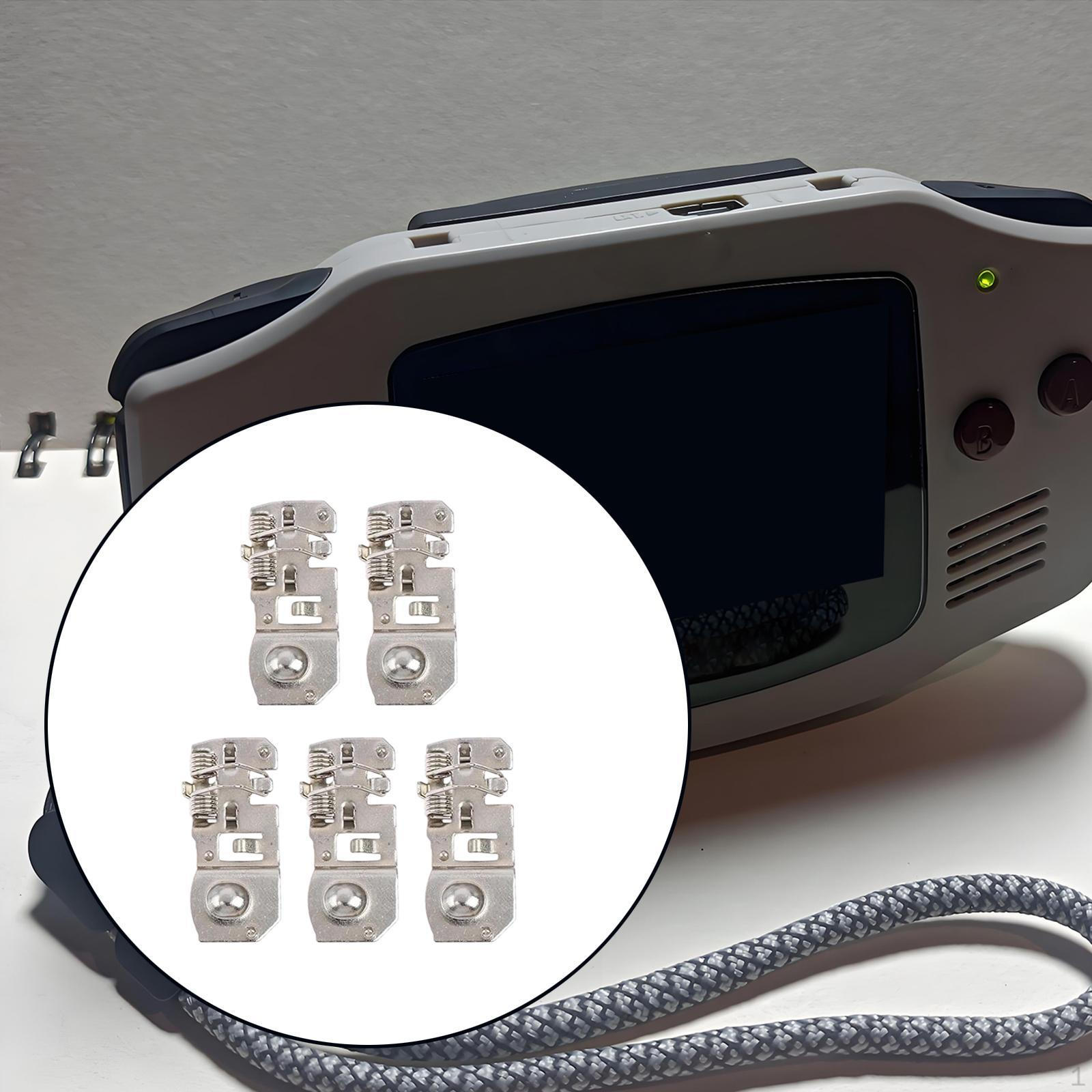 

5x Аккумуляторные пластины Видеоигры Замена Простая установка Металлические аксессуары Пружинные контакты