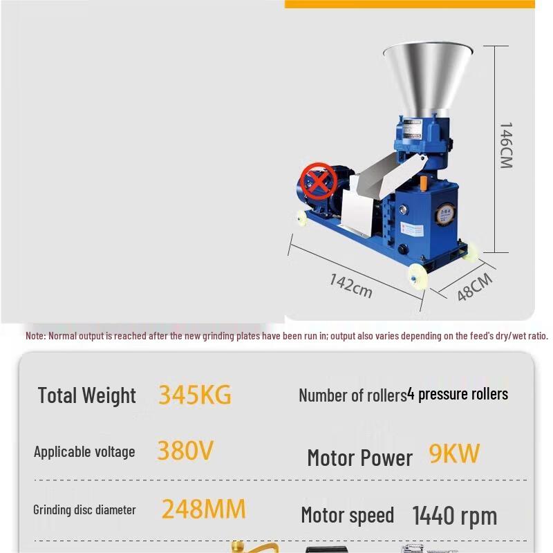 Junlun Feed Pellet Mill CN plug (adapter included)