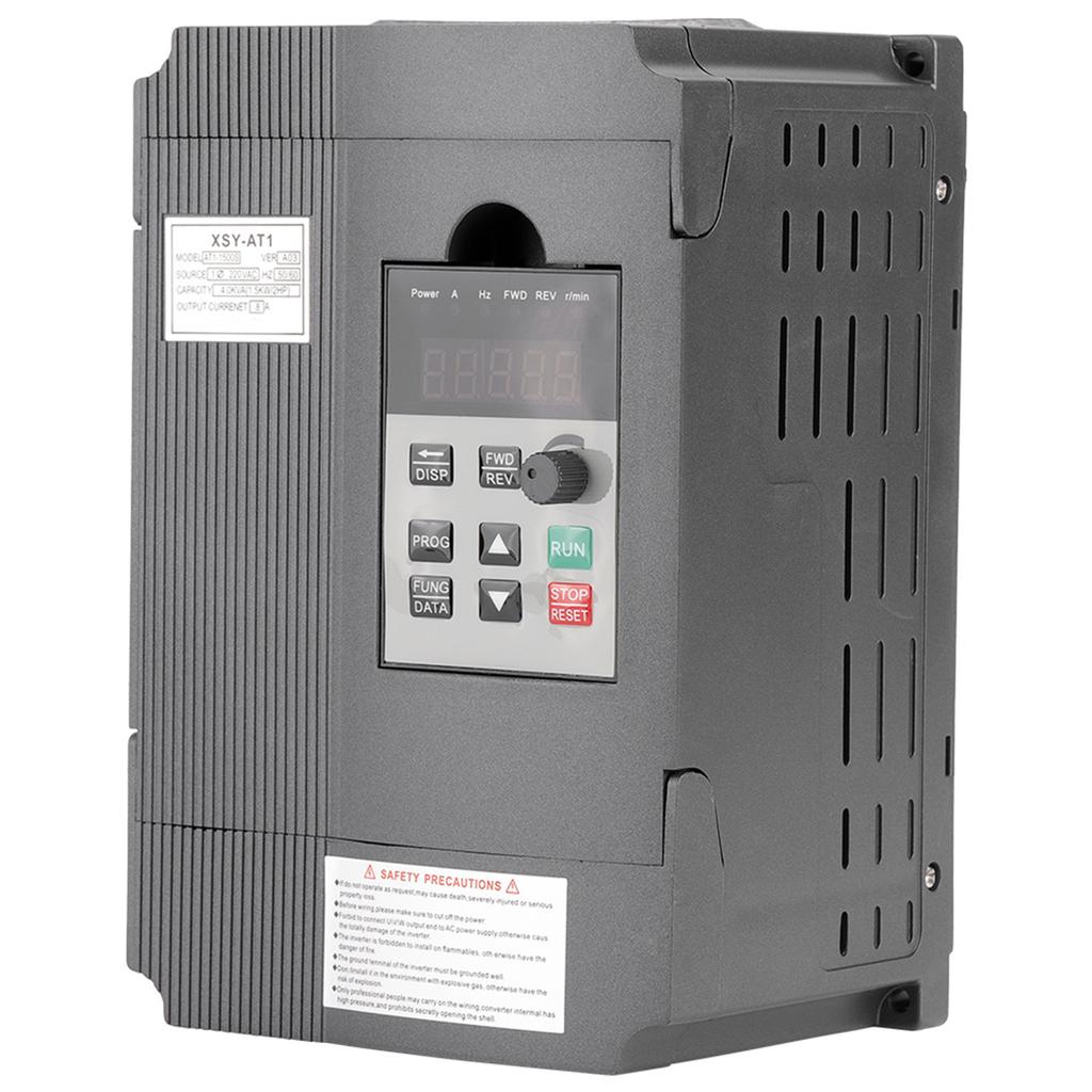 220V Single Phase Variable Frequency Drive VFD Speed Controller for 3 Phase 1.5kW AC Motor