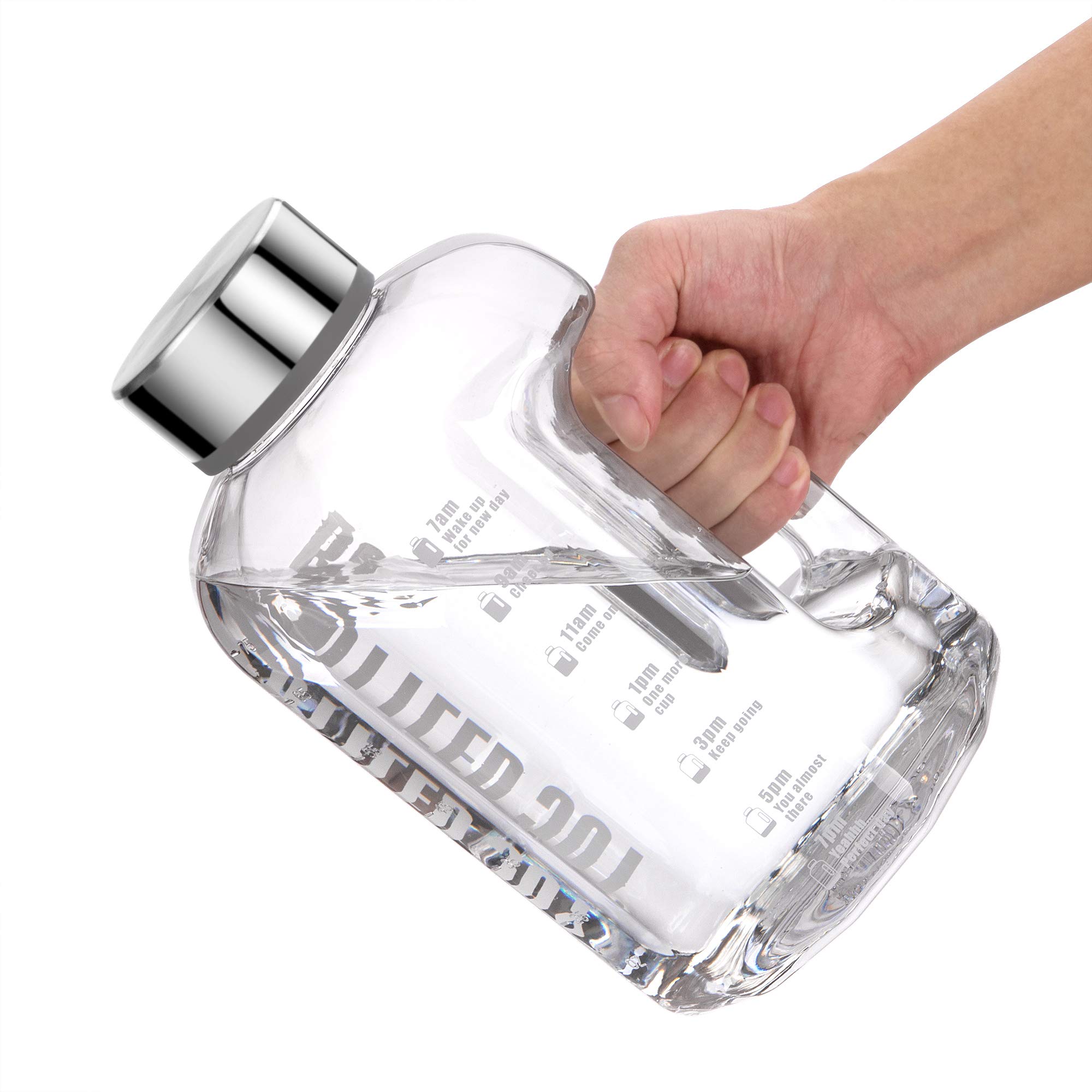 

VENNERLI Water Bottle, 2200ml2500ml [Safe and BPA-Free], Large Capacity, Wide Mouth, Direct Drinking, Easy to Clean, Portable, Suitable for Boys,