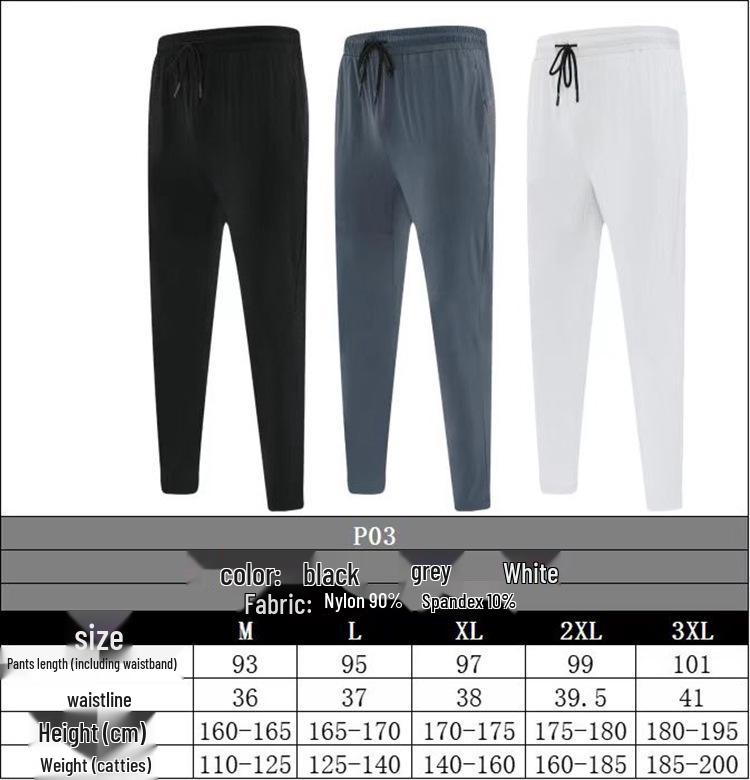 2024 Men's Quick-Dry Elastic Running & Fitness Pants