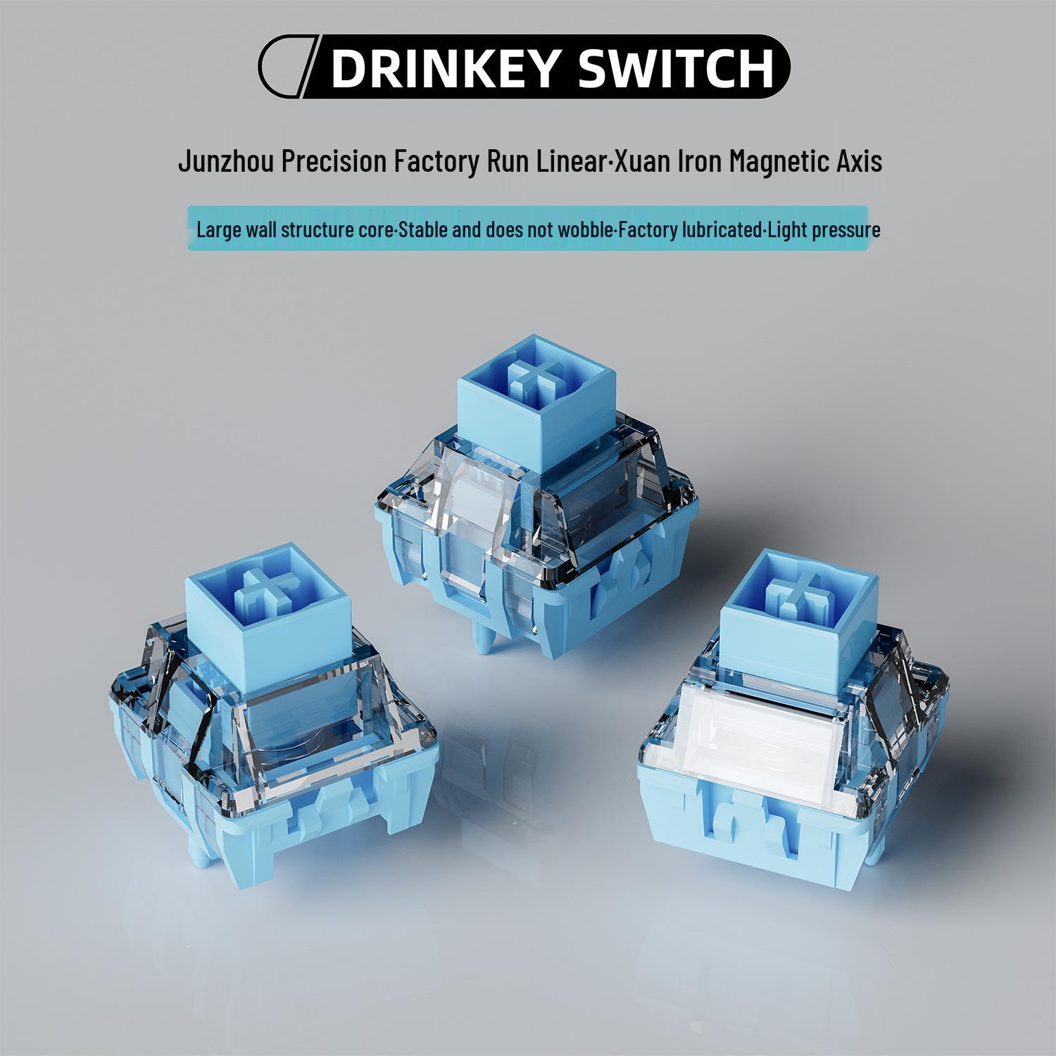 

Механічна клавіатура Junzhou Precision з магнітною віссю - Змащений шток клавіші з високою точністю та стабільністю 2x2x2