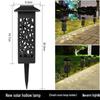 Solar Hollow Pattern LED Garden Pathway Lights with Light Control