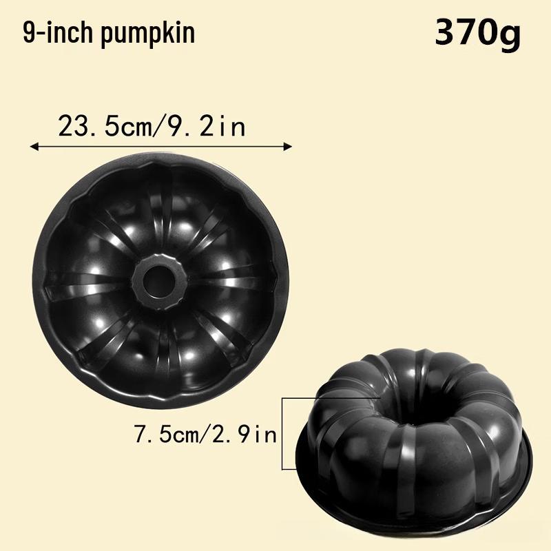 

MDNG 9-inch Non-stick Carbon Steel Pumpkin Cake Mold (3-Pack)
