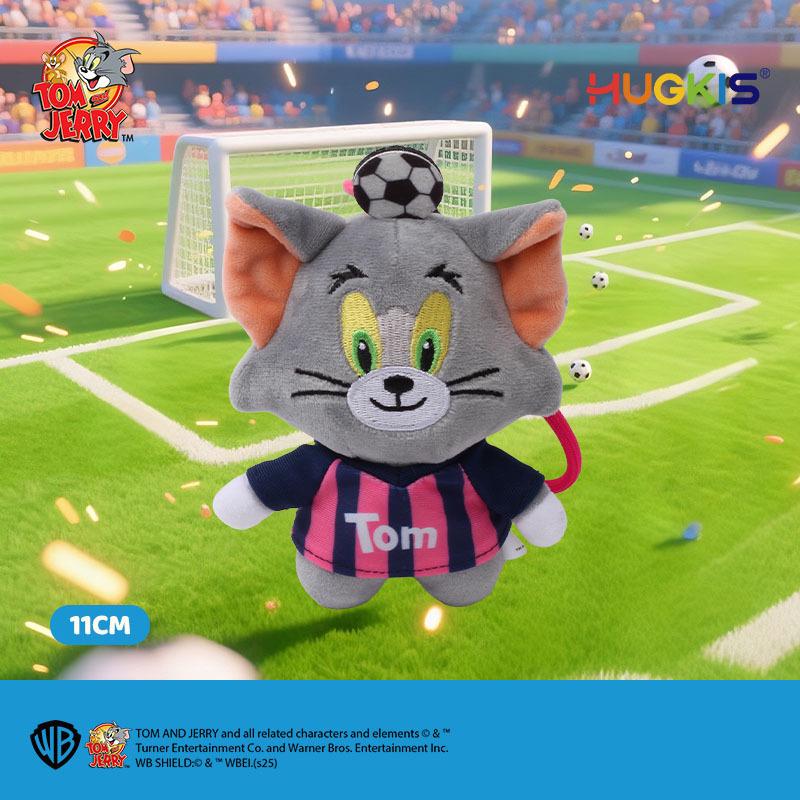 Tom and Jerry Cat & Mouse Plush Toys: Keychain Charms & Pendant Gift for Kids