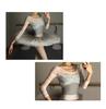 ProDance Long Lace Ballet Leotard In 4 Colors Gray Women's (PLL016B) (XXL, Set)