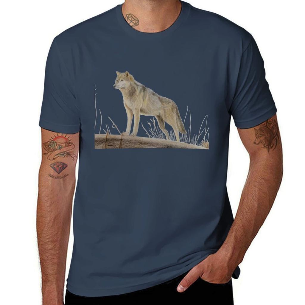 Wolf Tshirt Classic Graphic Short Sleeve Top Tshirt