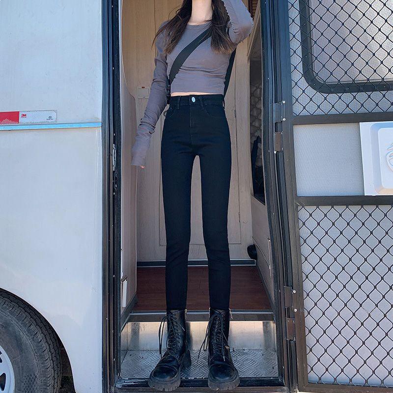 

Women’s High-Waisted Elastic Pencil Jeans - Spring/Autumn 2026 Fashion Trend 25 (70-80 jin)