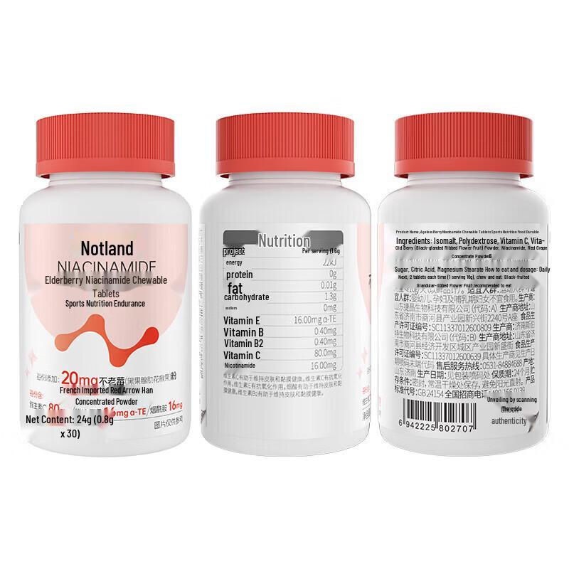 Nutrland Aronia Nicotinamide Chewable Tablets