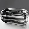 Gray Glass Vase Thick Glass Transparent Hydroponics Terrarium Flower Arrangement Accessories Flower Vases Home Decoration