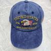 American 250Th Anniversary Flag Embroidered Baseball Cap Spring And Summer Retro Washed Cowboy Hat Outdoor Baseball Cap