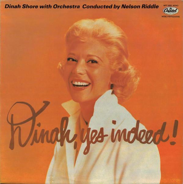 

LP Record DINAH SHORE Dinah Yes Indeed MFP5606 Music For Pleas UK Jazz Used