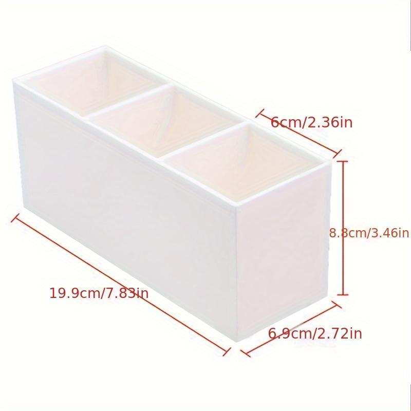 Desktop Makeup Brush Holder 3 Grids Cosmetics Storage Rack Eyebrow Pencil Makeup Brushes Organizer Holder Brush Pot