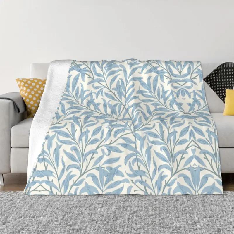 William Morris Deer Throw Blanket Sofa Fleece Warm Flannel Textile Pattern Blankets for Bedding Car Couch Bedspreads