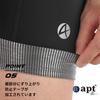 apt'-PRO Men's Summer Bib Shorts, 3D Padded, Sweat-Wicking, Quick-Drying, Breathable, with Pockets (JP, Alphabet, Small, Black)