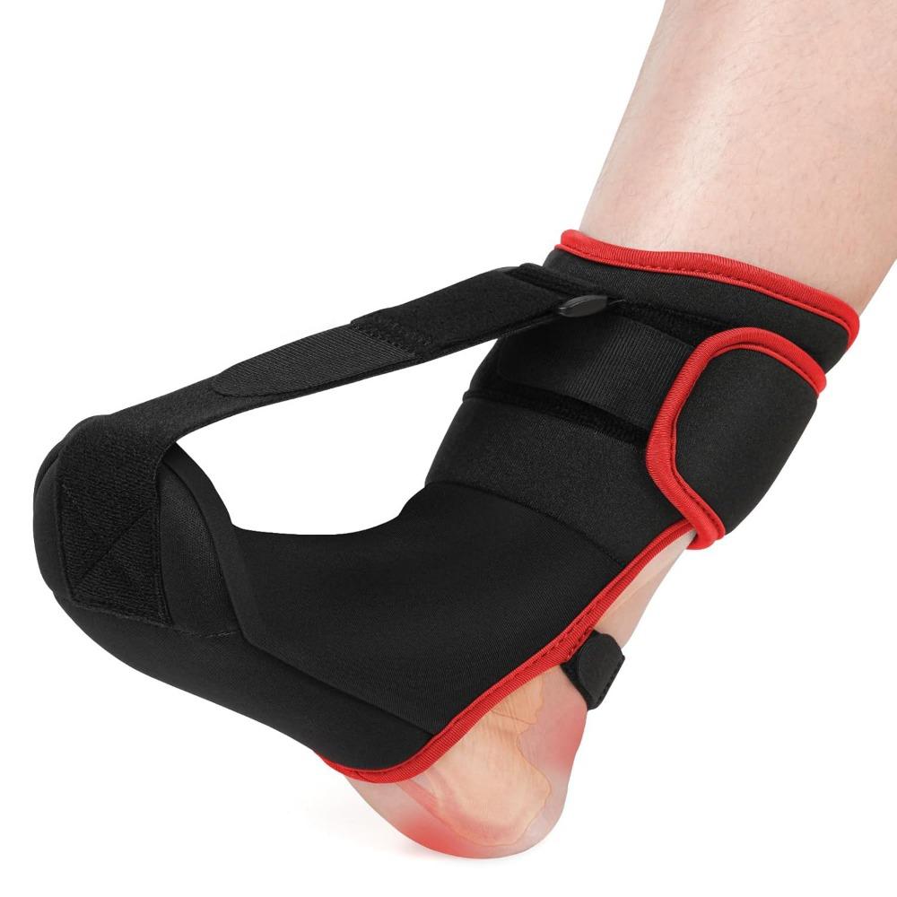 Ergonomic Design Foot Drop Brace Sock Adjustable Straps Arch Support Stretching Band  Recovery