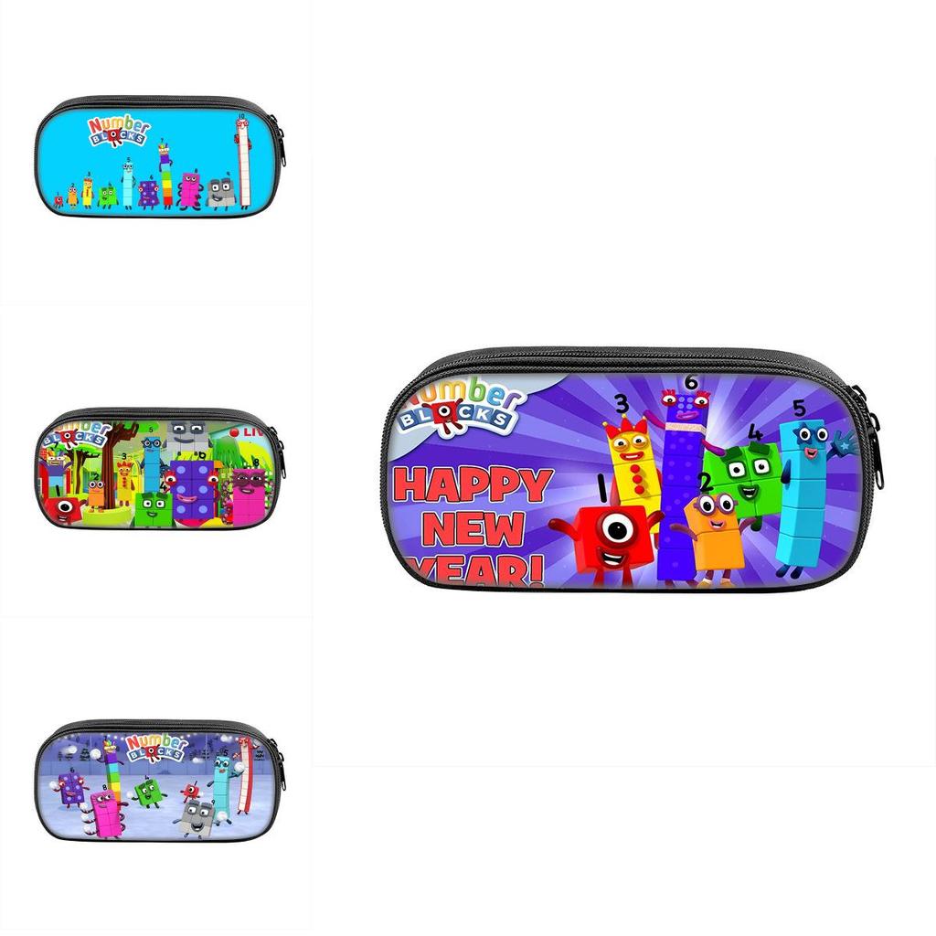 Numberblocks Student Pen Bag With Spacious Design And Waterproof Nylon For Classroom And Travel
