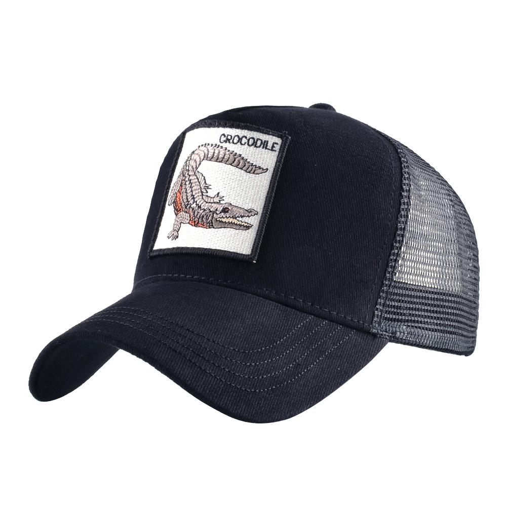 Animal Embroidery Baseball Cap Male Truck Driver Hat Female Cap Outdoor Net Hat