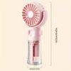 USB Rechargeable Mini Handheld Fan Water Mist Mini Fold Fan Spray Fan with Humidifier  Travel Use