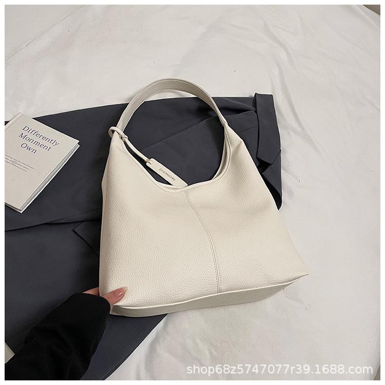 Foreign Order Commuting To Work Large Capacity Tote Bag Xiaohongshu Super Fire Sweet Spring Shoulder Bag Vegetable Basket Armpit Bag