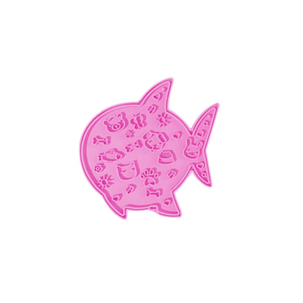 Fish Shape Silicone Slow Feeder for Dogs and Cats, Lick with Suction Cups, Eating Training Pad for Slow Feeding