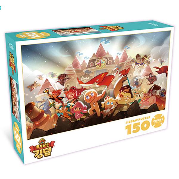 Daewon&Book Cookie Run Kingdom Floating Castle Jigsaw Puzzle, 150 Pieces, Mixed Colors Jigsaw Puzzle, Childrens Games, Korean Educational Toys