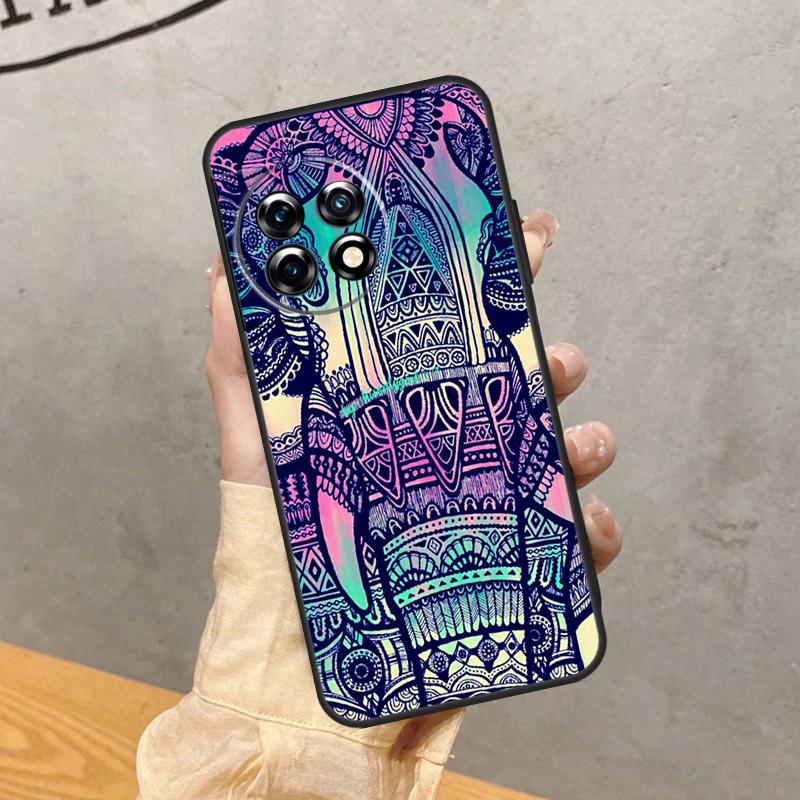 Elefant Mandala Azteke Hülle Für OnePlus 15 15R 13R 13 13T 12 12R 11 10 9 Pro 10T Nord 5 CE 4 2 3 Lite N20 N30 Cover
