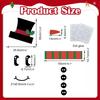 Christmas Funny Expression Decorative Sticker Holiday Atmosphere Refrigerator Sticker Christmas Snowman Decoration Wall Sticker