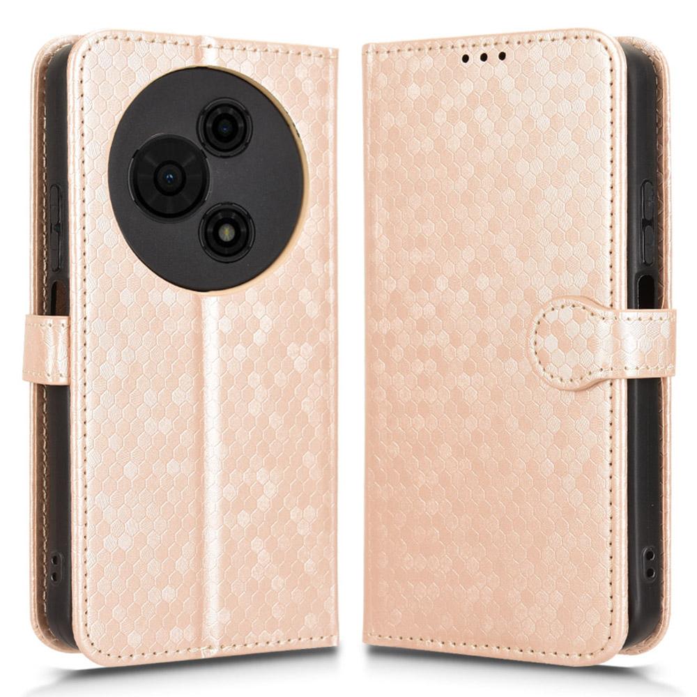 Pentru TCL 605 4G Husă tip portofel Imprimeu cu puncte Husă telefon din piele PU cu curea de mână