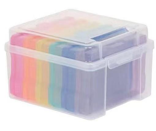 

5x7Cun Transparent Plastic Photo Organizer Boxes Multi-function Classification Storage Boxes DIY Photo Keeper Cases Home Storage