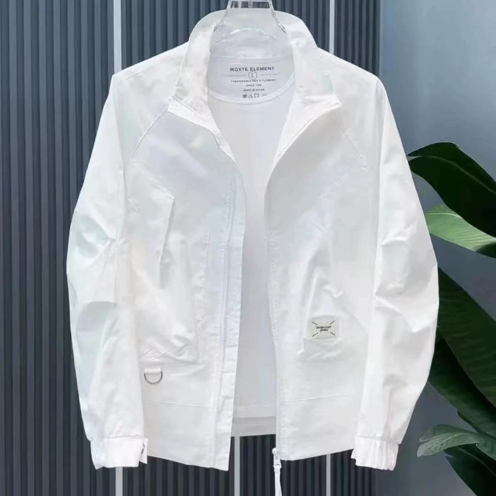 Herbst Herren Casual Sportlich Atmungsaktiv Outdoor Einfarbig Stehkragen Regulär Jacke