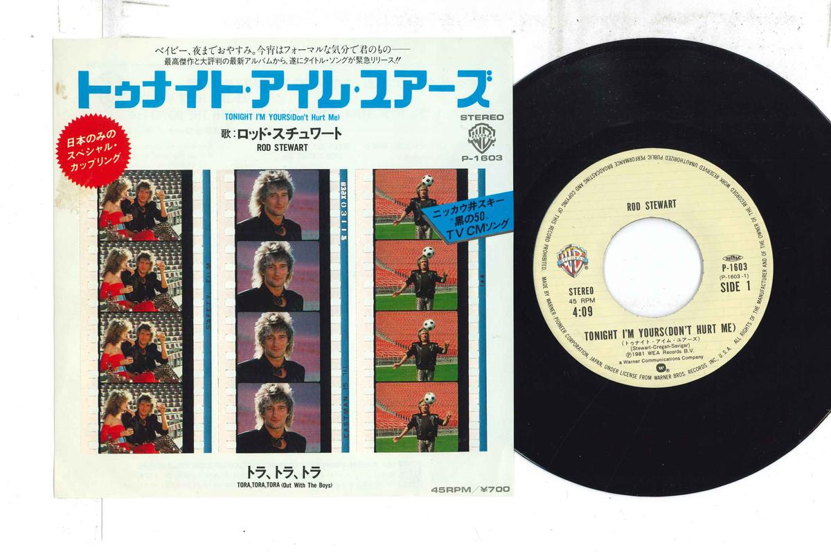 

7inch Record ROD STEWART - Tonight I m Yours / Tora Tora Tora P1603 WARNER BROS 1981 Japan Rock Used
