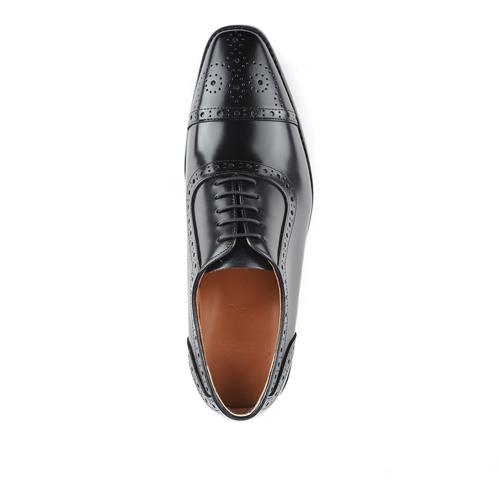 Roshoeman 7005-1 Straight Tip Brogue Glossy Black (Base Gloss Adjustable)