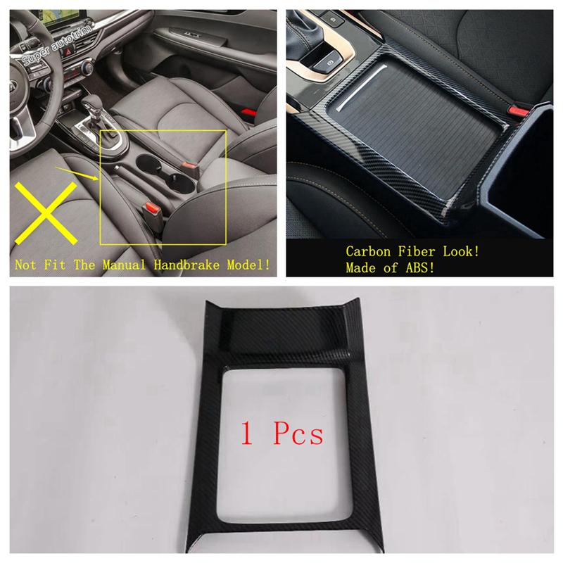 Head Light / Window Lift / Gear Shift Panel Cover Trim For Kia Forte / Cerato / K3 - Carbon Fiber Interior Accessories